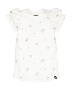 A-lijn jurkje flower sarah rib (off white)