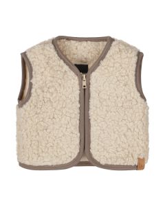 Bodywarmer boucle teddy