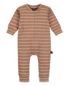 Boxpakje zipper stripes walnut