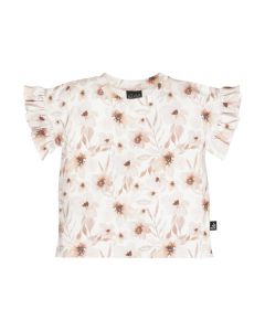 Butterfly t-shirt flowers elle cream