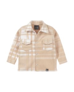 Checked jacket sand