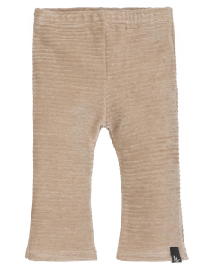 Flared pants corduroy light oak