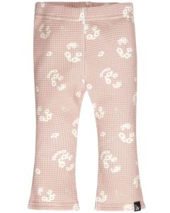 Flared pants feverfew earth wafel (clay pink)