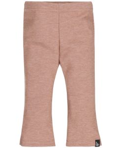 Flared pants rib clay pink 