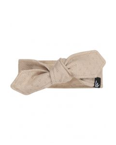 Haarbandje pointelle beige