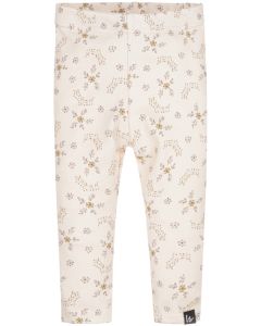 Legging framed flowers salmon
