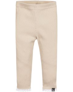 Legging lace rib soft sand