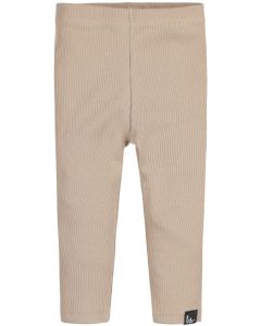 Legging rib donker beige