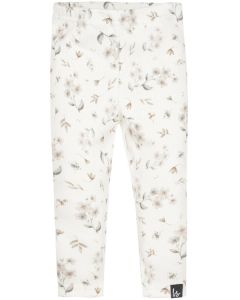 Legging rib floral sarah beige ivory