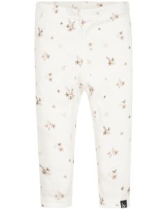 Legging rib flower karla offwhite/brown