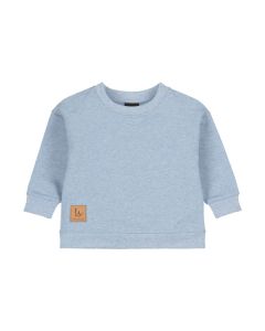 Loose fit sweater melange blue