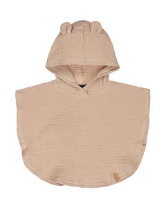 Muslin badcape with ears sand