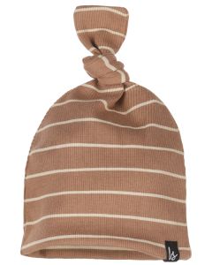 Knot mutsje stripes (roest)
