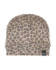 Mutsje leopard rib (beige)