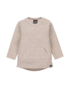 Pocket longsleeve wafel (bruin)