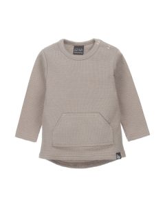 Pocket longsleeve wafel (light oak)