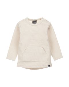 Pocket longsleeve wafel (sand)
