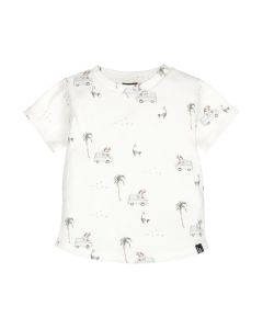 Rib jersey t-shirt jungle bus