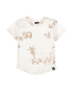Rib jersey t-shirt vintage jungle