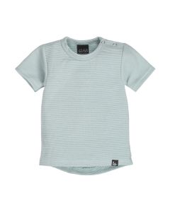 Rib t-shirt (rounded back) (dark green)
