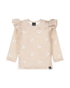 Ruffle longsleeve rib zoe with dots