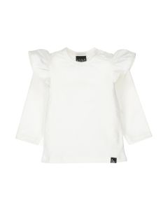 Ruffle longsleeve wit