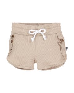Ruffle short rib beige