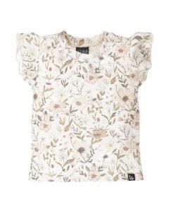 Ruffle sleeves t-shirt vintage bloom