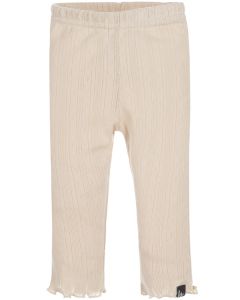 Ruffles pants pointelle (strepen) sand