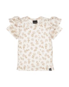 Ruffle t-shirt luz flowers