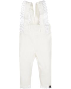 Ruffle salopette nude