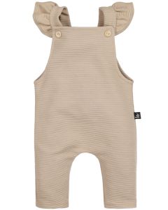 Ruffle tuinpakje ottoman rib beige