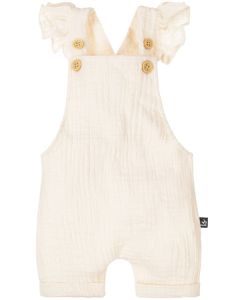 Ruffle tuinpakje short linnen nude