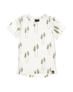 Small green leaves t-shirt (rounded back)
