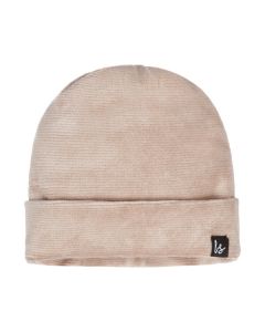 Soft rib beanie beige
