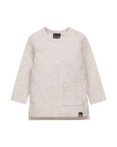 Split longsleeve rib (gemeleerd sand) 