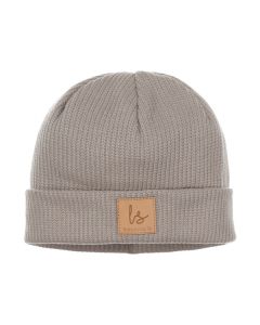 Subtly knitted beanie (light oak)