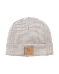 Subtly knitted beanie (sand)