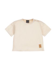 Soft wafel t-shirt sand