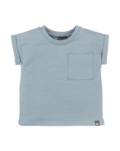 T-shirt pocket (dusty blue)