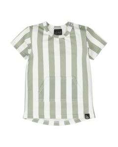 Pocket t-shirt stripes green