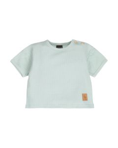 Soft wafel t-shirt blue