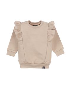 Vertical ruffle sweater (light oak)