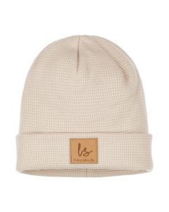 Wafel beanie sand newborn