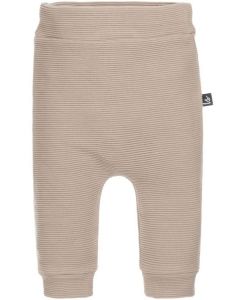 Rib baggy broekje beige