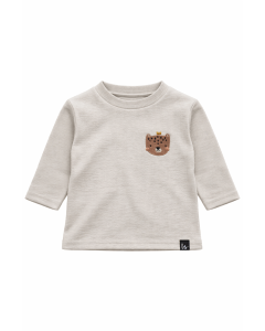 Longsleeve baby cheeta (borduursel) sand
