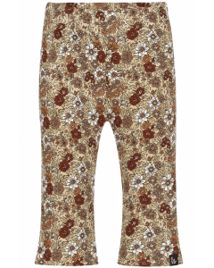 Flared pants flower forrest (beige)