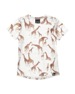 Giraffe party t-shirt (rounded back)