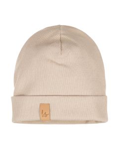 Beanie rib buttons (beige)