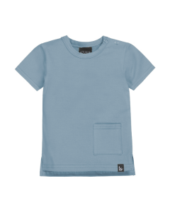 Long back t-shirt (dusty blue)